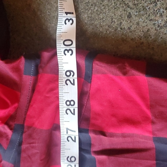 Chaps Icon Black Red Plaid Long Sleeve Casual Button‎ Down Sz. 3X Shirt Tunic - Picture 11 of 12